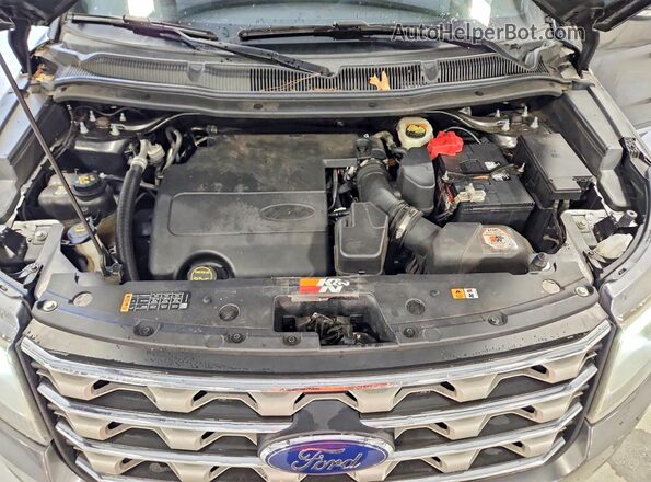 1FM5K7D86HGC80238 2017 FORD EXPLORER Gray ძრავის განყოფილების ხედი