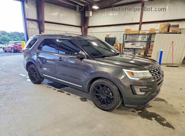 1FM5K7D86HGC80238 2017 FORD EXPLORER Gray წინა მარჯვენა