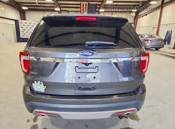 1FM5K7D86HGC80238 2017 FORD EXPLORER Gray უკანა ხედი