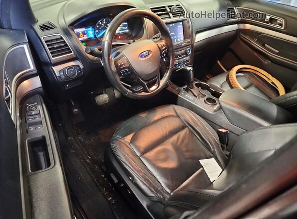1FM5K7D86HGC80238 2017 FORD EXPLORER Gray წინა პანელის ხედი