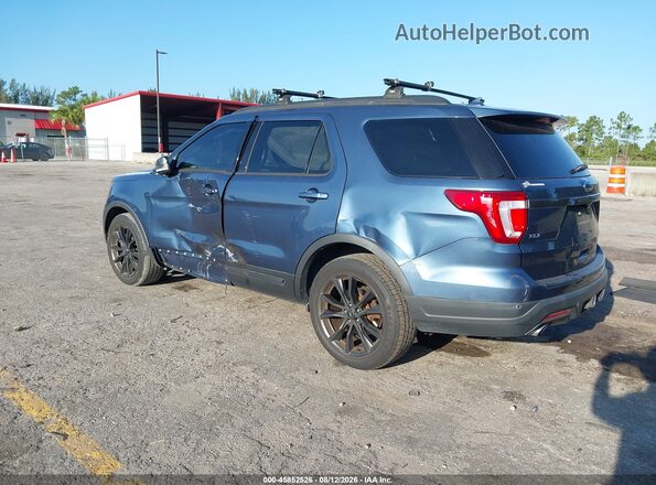 1FM5K7D86JGA23764 2018 FORD EXPLORER Blue Задня ліва чверть