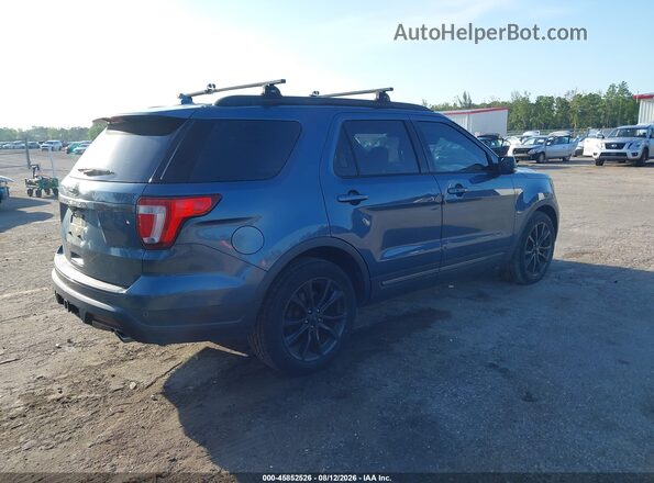 1FM5K7D86JGA23764 2018 FORD EXPLORER Blue Задня права чверть