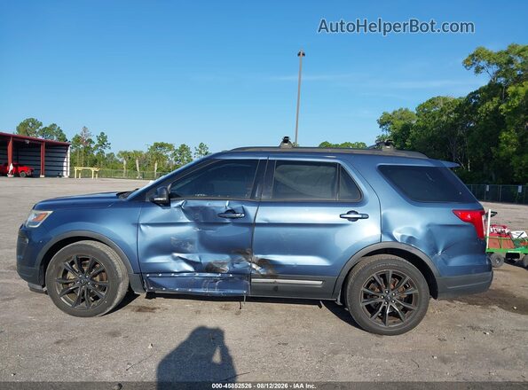 1FM5K7D86JGA23764 2018 FORD EXPLORER Blue Вид спереду