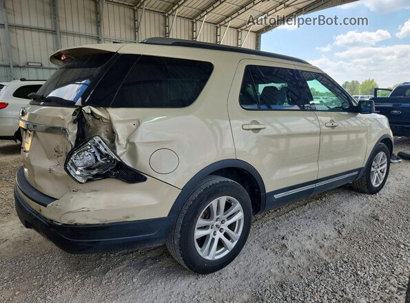 1FM5K7D86JGA52407 2018 FORD EXPLORER Бежевый Задняя правая четверть
