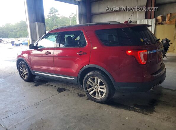 1FM5K7D86JGA76125 2018 FORD EXPLORER Maroon Tył lewy