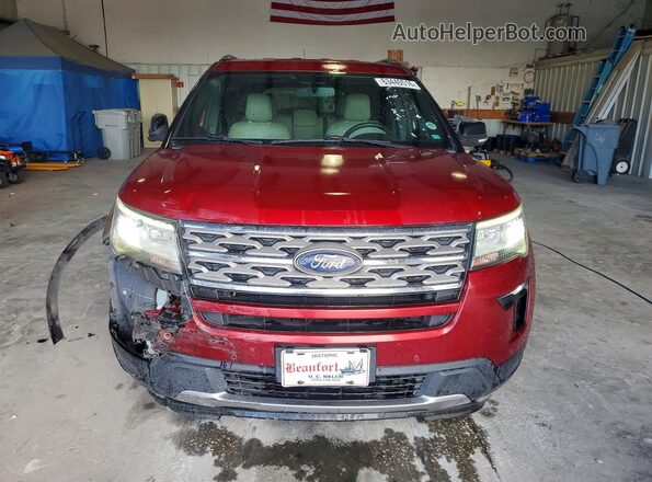 1FM5K7D86JGA76125 2018 FORD EXPLORER Maroon Widok z przodu
