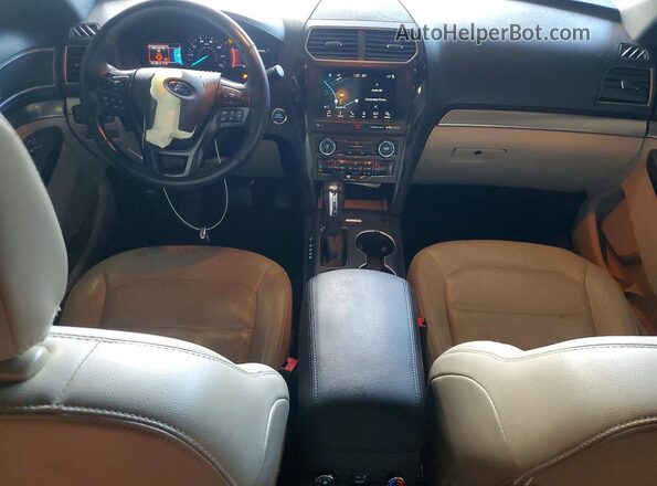 1FM5K7D86JGA76125 2018 FORD EXPLORER Maroon Widok deski rozdzielczej