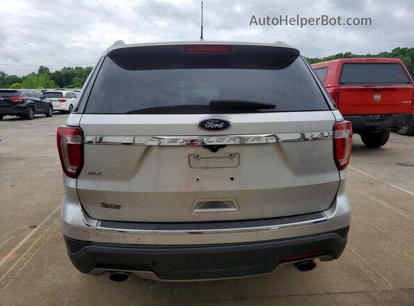 1FM5K7D86JGC32146 2018 FORD EXPLORER Silver Вид ззаду
