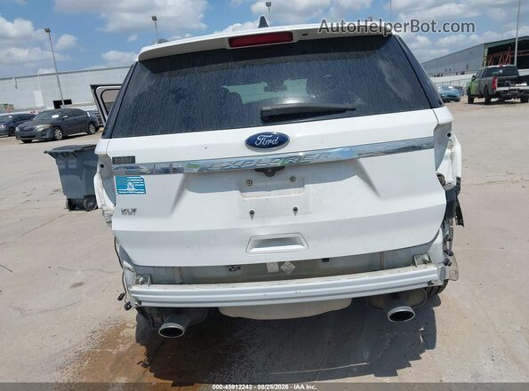 1FM5K7D86JGC43731 2018 FORD EXPLORER White Widok z przodu