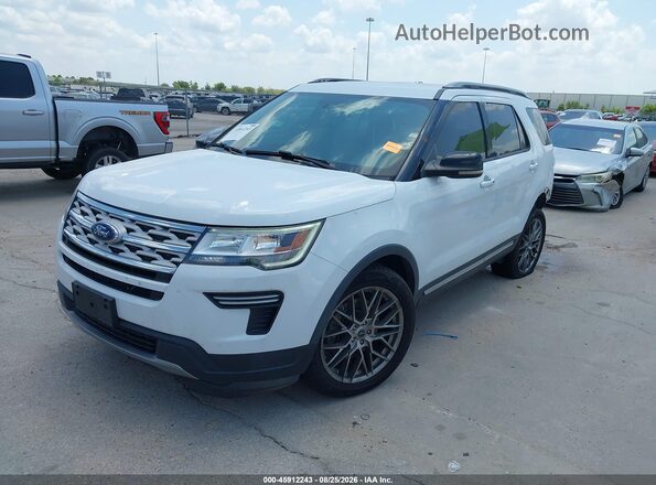 1FM5K7D86JGC43731 2018 FORD EXPLORER White Przód lewy