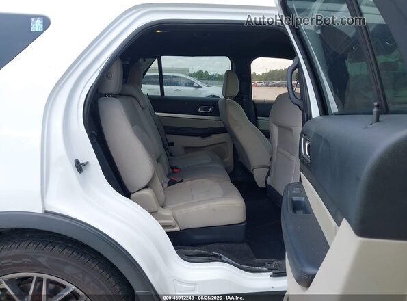 1FM5K7D86JGC43731 2018 FORD EXPLORER White Widok naklejki z numerem VIN