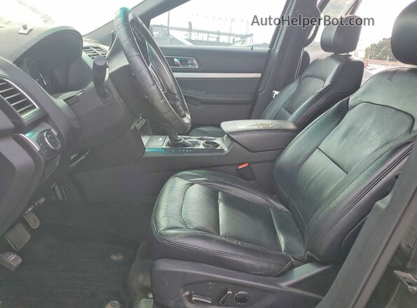 1FM5K7D87GGB87131 2016 FORD EXPLORER Черный Вид салона спереди