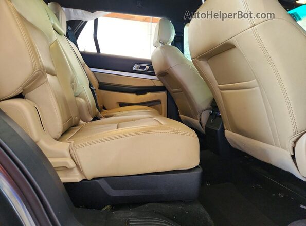 1FM5K7D87GGC85012 2016 FORD EXPLORER Gray უკანა სალონის ხედი