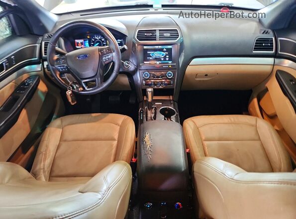 1FM5K7D87GGC85012 2016 FORD EXPLORER Gray წინა პანელის ხედი