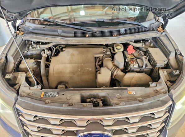 1FM5K7D87GGC85012 2016 FORD EXPLORER Gray ძრავის განყოფილების ხედი