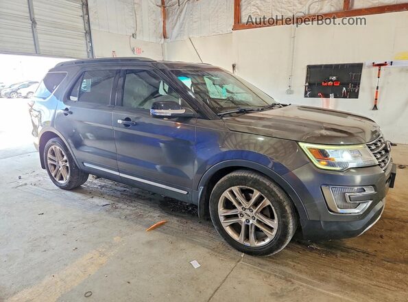 1FM5K7D87GGC85012 2016 FORD EXPLORER Gray წინა მარჯვენა