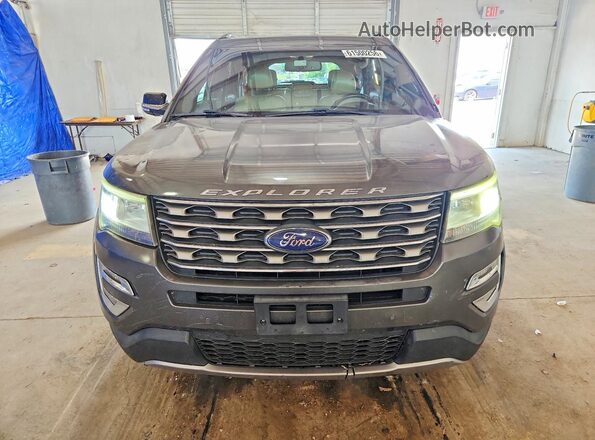 1FM5K7D87GGC85012 2016 FORD EXPLORER Gray წინა ხედი