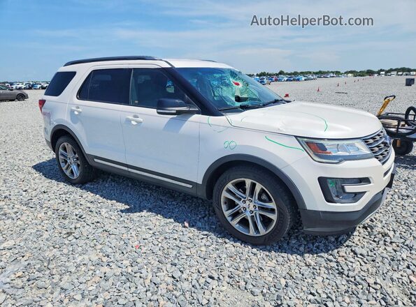 1FM5K7D87HGA96989 2017 FORD EXPLORER Белый Передняя правая четверть