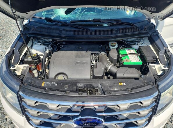 1FM5K7D87HGA96989 2017 FORD EXPLORER Белый Вид задней части салона