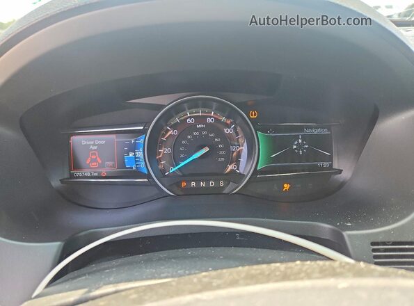 1FM5K7D87HGA96989 2017 FORD EXPLORER Белый Вид щитка приборов