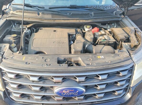 1FM5K7D87HGC45272 2017 FORD EXPLORER Black Սալոնի հետևի տեսք