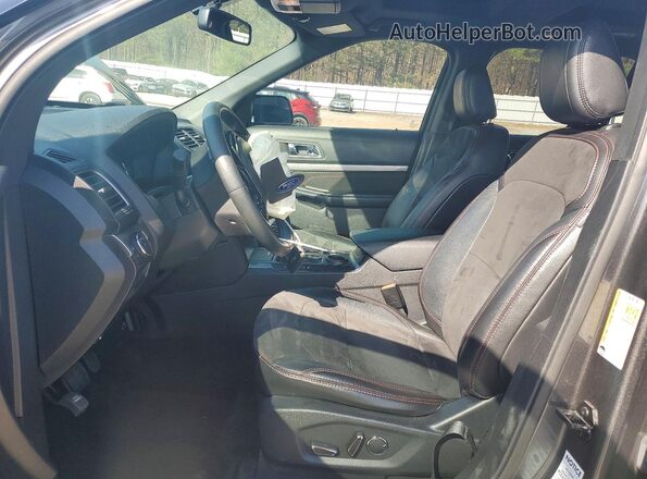 1FM5K7D87JGA11543 2018 FORD EXPLORER Charcoal Widok wnętrza z przodu