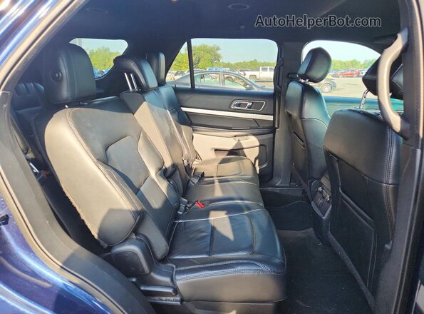 1FM5K7D88GGA93808 2016 FORD EXPLORER Blue Widok wnętrza z tyłu