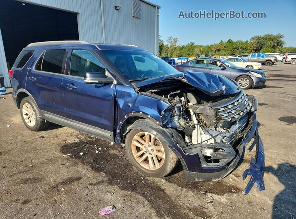 1FM5K7D88GGA93808 2016 FORD EXPLORER Blue Przód prawy