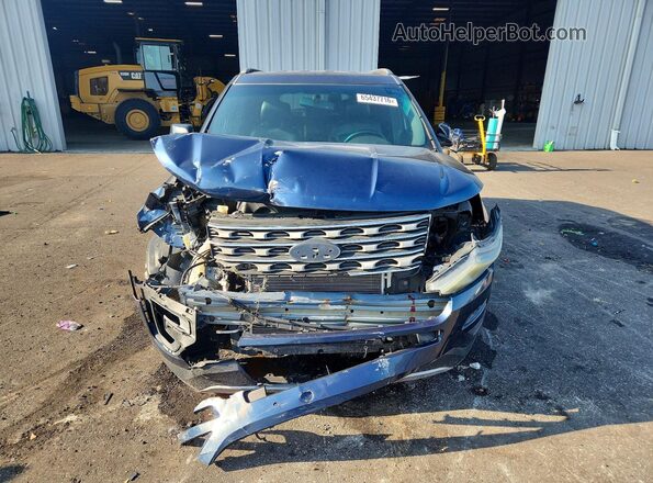 1FM5K7D88GGA93808 2016 FORD EXPLORER Blue Widok z przodu