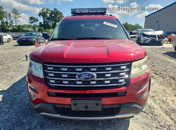 1FM5K7D88GGB09151 2016 FORD EXPLORER Red Դիմացի տեսք