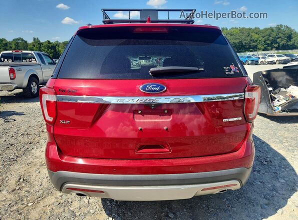 1FM5K7D88GGB09151 2016 FORD EXPLORER Red Հետևի տեսք