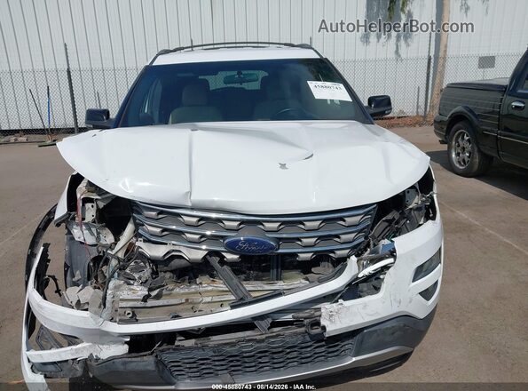 1FM5K7D88GGD03081 2016 FORD EXPLORER White Widok zestawu wskaźników