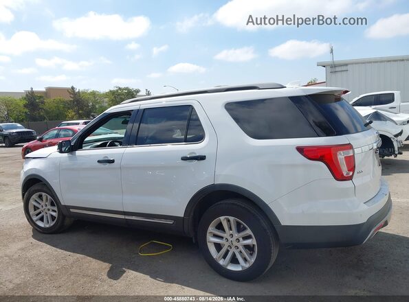 1FM5K7D88GGD03081 2016 FORD EXPLORER White Widok wnętrza 360 stopni