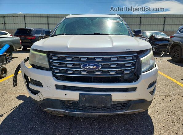 1FM5K7D88HGC21286 2017 FORD EXPLORER White Vista frontal