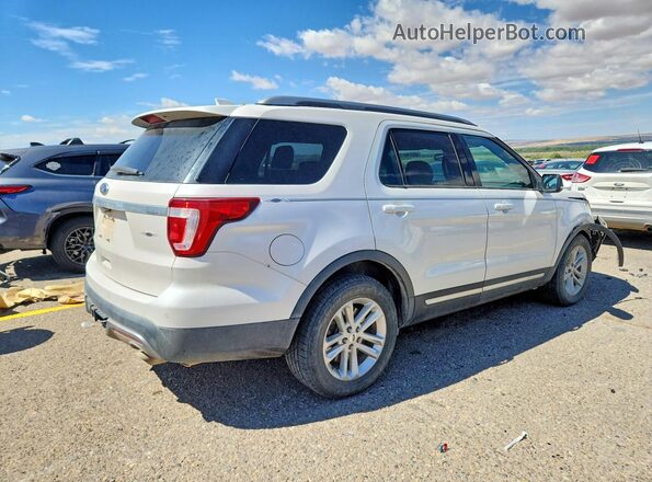 1FM5K7D88HGC21286 2017 FORD EXPLORER White Trasero derecho