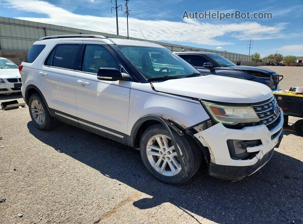 1FM5K7D88HGC21286 2017 FORD EXPLORER White Delantero derecho