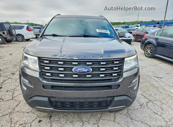 1FM5K7D88HGC75669 2017 FORD EXPLORER Gray წინა ხედი