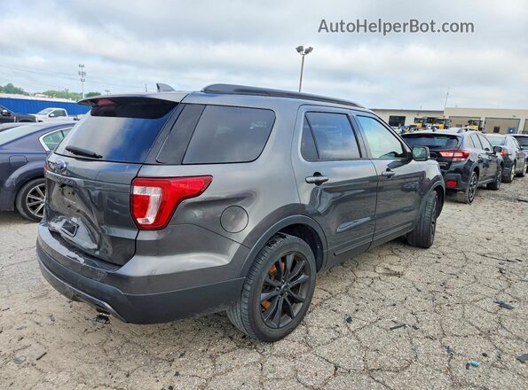 1FM5K7D88HGC75669 2017 FORD EXPLORER Gray უკანა მარჯვენა