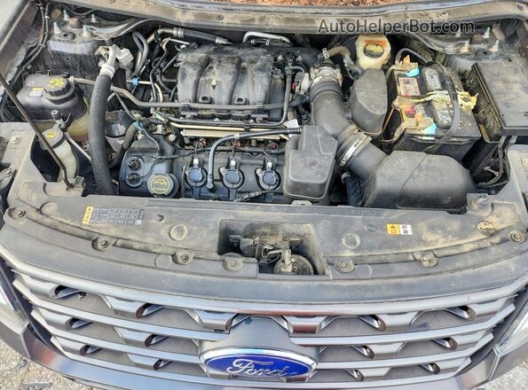 1FM5K7D88HGC75669 2017 FORD EXPLORER Gray ძრავის განყოფილების ხედი