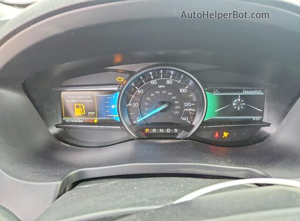 1FM5K7D88HGC75669 2017 FORD EXPLORER Gray ხელსაწყოთა პანელის ხედი