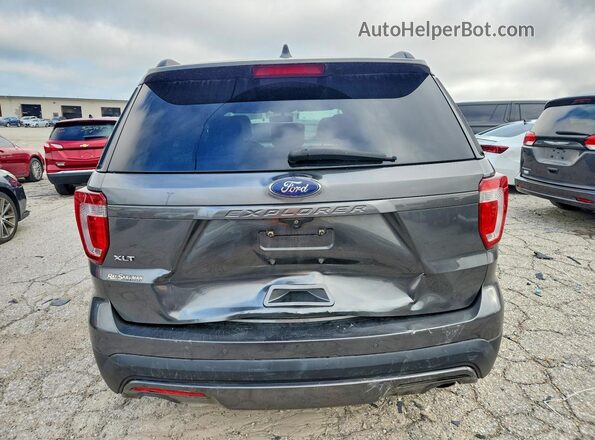 1FM5K7D88HGC75669 2017 FORD EXPLORER Gray უკანა ხედი