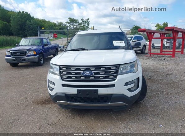 1FM5K7D88HGD48684 2017 FORD EXPLORER White ხელსაწყოთა პანელის ხედი