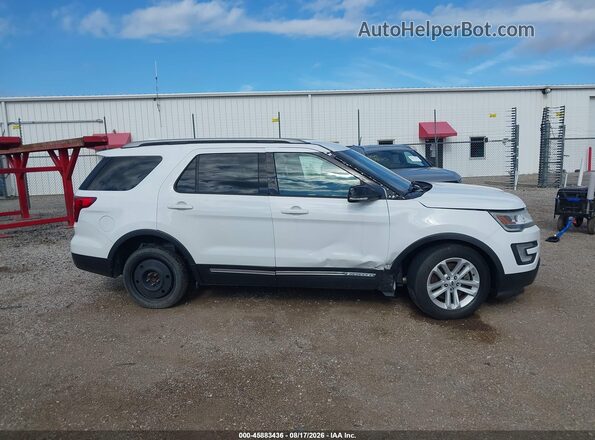 1FM5K7D88HGD48684 2017 FORD EXPLORER White უკანა სალონის ხედი