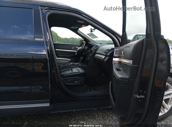 1FM5K7D88HGD76565 2017 FORD EXPLORER Черный Вид салона спереди