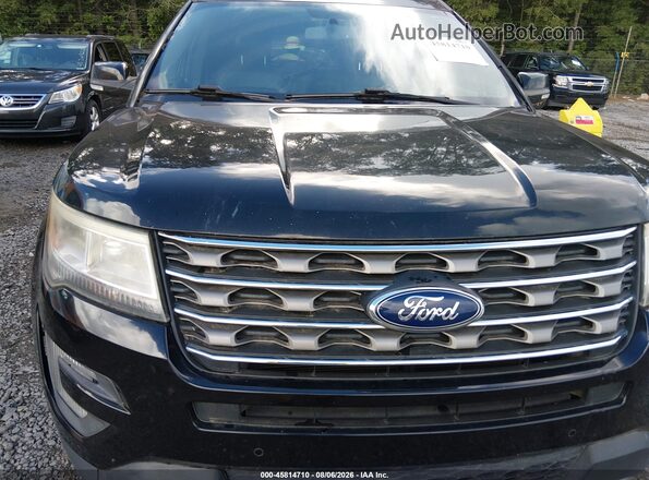 1FM5K7D88HGD76565 2017 FORD EXPLORER Черный Вид спереди