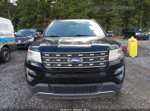 1FM5K7D88HGD76565 2017 FORD EXPLORER Черный Вид задней части салона