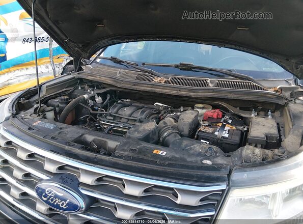1FM5K7D88HGD76565 2017 FORD EXPLORER Черный Вид сзади