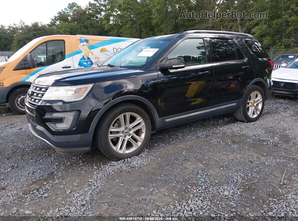 1FM5K7D88HGD76565 2017 FORD EXPLORER Черный Передняя левая четверть