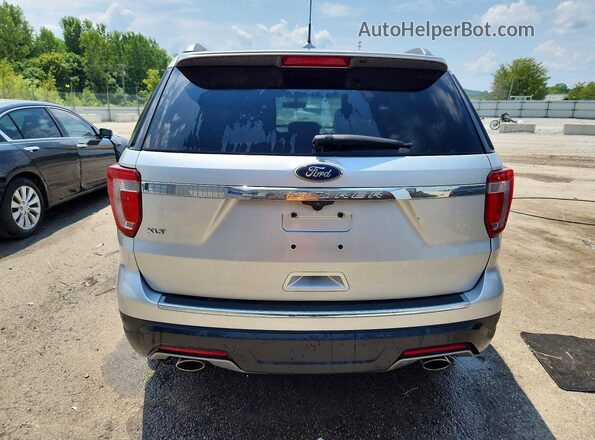1FM5K7D88JGC25408 2018 FORD EXPLORER Silver Widok z tyłu