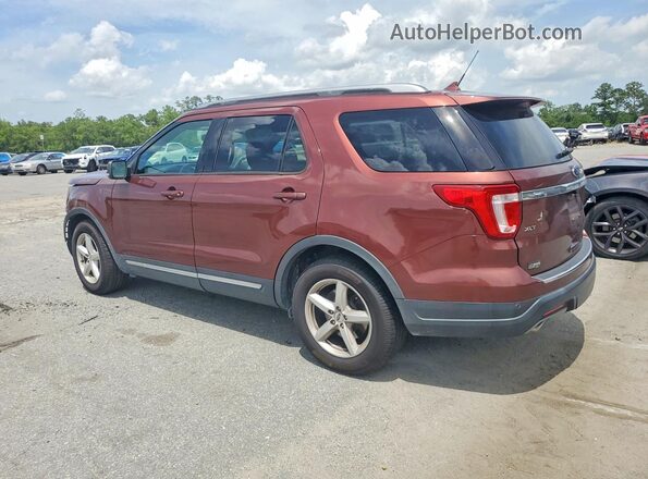 1FM5K7D88JGC47280 2018 FORD EXPLORER Коричневый Задняя левая четверть